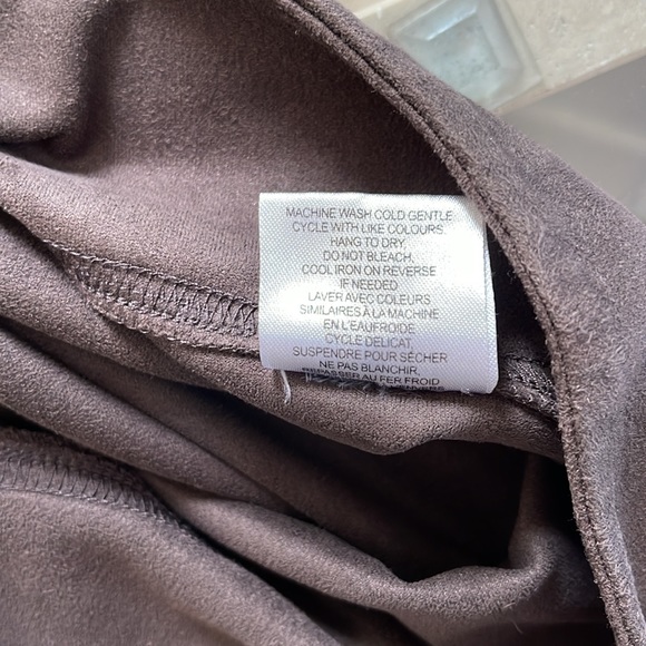 Orb, M, suede-like leggings,comfort 3” wide waistband,versatile layer,like new. - Picture 8 of 10